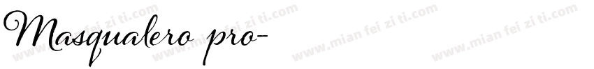 Masqualero pro字体转换